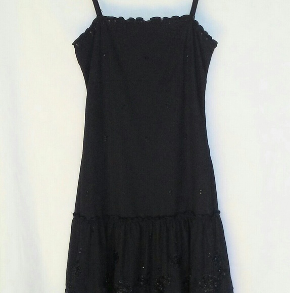 Anthropologie Dresses & Skirts - Anthropologie Lithe Dress  Size 6 Black Beading
